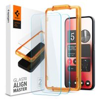 Spigen GLAStR Fit Displayschutzfolie 2er-Pack + Applicator Nothing Phone (2a) / (2a) Plus