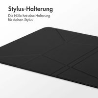 Accezz High Stand tablet case Apple iPad Air 11 Zoll (2026) M4 / (2025) M3 / (2024) M2 / Air 5 (2022) / Air 4 (2020) - Schwarz