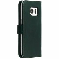 Selencia Echtleder Klapphülle Samsung Galaxy S7 - Grün