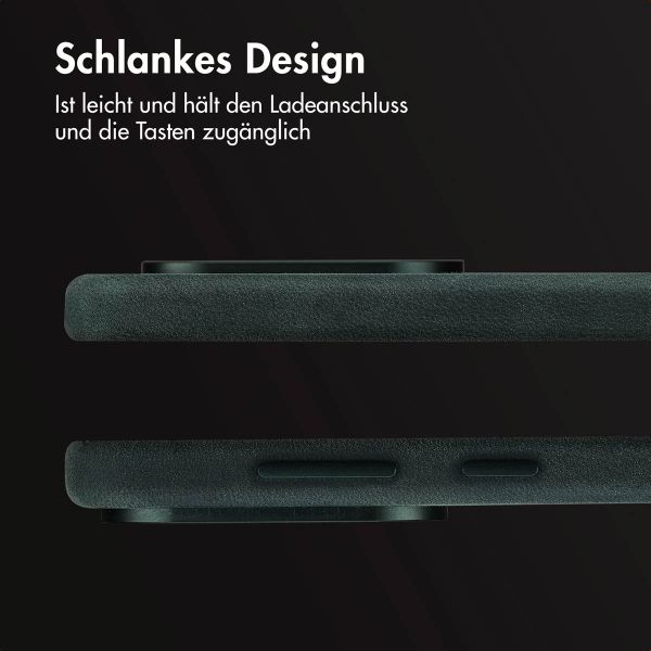 Accezz Vintage Leather Magsafe Backcover Samsung Galaxy S25 Edge - Smokey Green