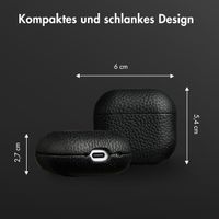 Accezz Echtleder Case Apple AirPods 5 / 4 - Schwarz