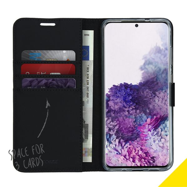 Accezz Wallet TPU Klapphülle Samsung Galaxy S20 Plus - Schwarz