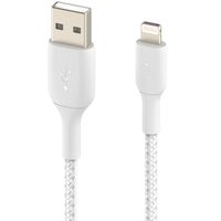 Belkin BoostCharge Pro Braided Lightning auf USB-A Kabel - 3 Meter - Weiß