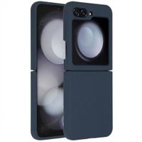 Accezz Liquid Silikoncase Samsung Galaxy Z Flip 5 - Dunkelblau