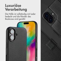 Accezz 2-in-1 Klapphülle aus Leder mit MagSafe Apple iPhone 16 - Onyx Black