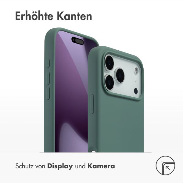 Accezz Liquid Silikoncase mit MagSafe Apple iPhone 17 Pro Max - Dunkelgrün