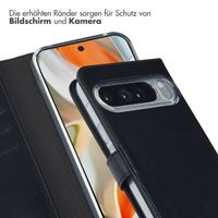 Selencia Echtleder Klapphülle Google Pixel 10 Pro XL - Schwarz