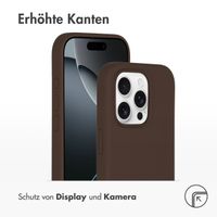 Accezz Liquid Silikoncase mit MagSafe Apple iPhone 16 Pro - New Tea Brown