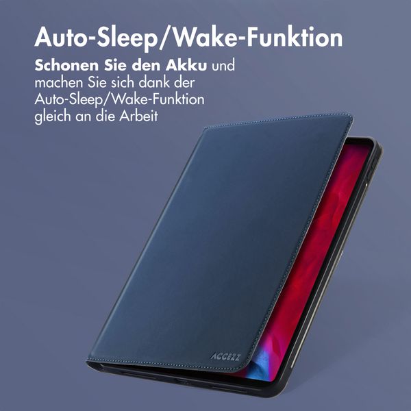 Accezz Classic Klapphülle Apple iPad Pro 12.9 (2020/2021/2022) - Dunkelblau