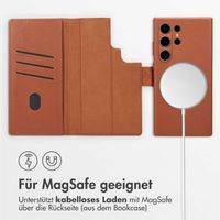 Accezz 2-in-1 Klapphülle aus Leder mit MagSafe Samsung Galaxy S24 Ultra - Sienna Brown