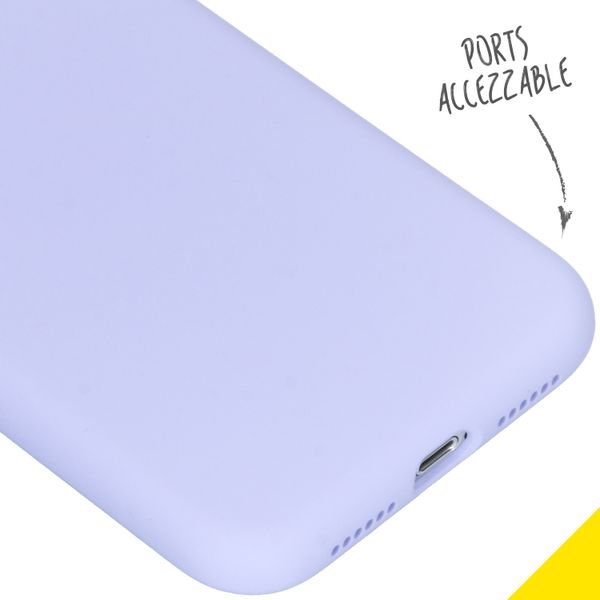 Accezz Liquid Silikoncase Apple iPhone Xr - Violett