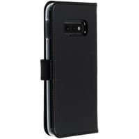 Selencia Echtleder Klapphülle Samsung Galaxy S10e - Schwarz