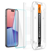 Spigen GLAStR Fit Displayschutzfolie 2er-Pack + Applicator Apple iPhone 16 Plus / 15 Plus