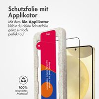 Accezz Vollflächige Schutzfolie aus gehärtetem Glas mit Applikator Samsung Galaxy S25 Plus