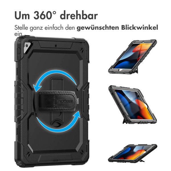 Accezz Robustes Back Cover mit Schultergurt Apple iPad Air 3 (2019) / Pro 10.5 (2017) - Schwarz
