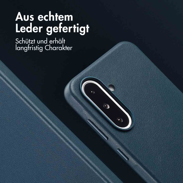 Accezz MagSafe Leather Backcover Samsung Galaxy A36 / A56 - Nightfall Blue