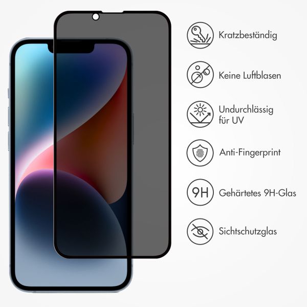 Accezz Privacy Displayschutz aus gehärtetem Glas Apple iPhone 17e / 16e / 14 / 13 / 13 Pro