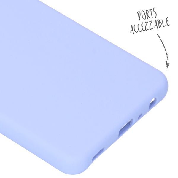 Accezz Liquid Silikoncase Samsung Galaxy A52(s) (5G/4G) - Violett