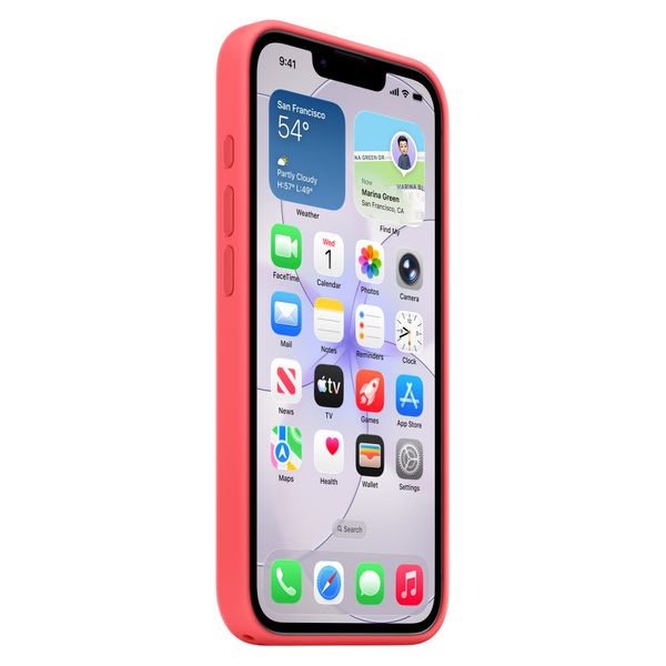 Apple Silikonhülle mit MagSafe Apple iPhone 17e - Bright Guava