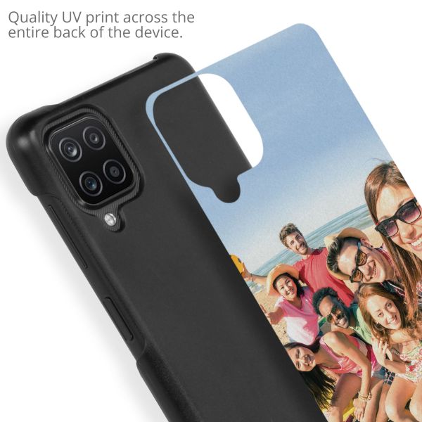 Gestalte deine eigene Hardcase Hülle Samsung Galaxy A12 - Schwarz