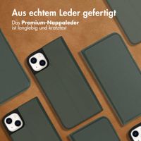 Accezz Premium Leather Slim Klapphülle Apple iPhone 14 Plus - Grün