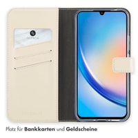 Selencia Echtleder Klapphülle Samsung Galaxy A34 (5G) - Greige