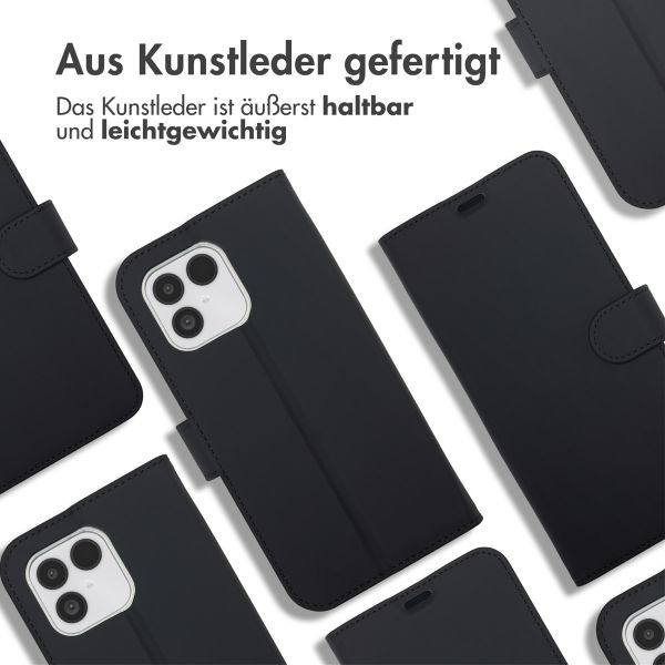 Accezz Wallet TPU Klapphülle Fairphone 6 / 6+ - Schwarz