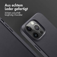 Accezz MagSafe Leather Backcover Apple iPhone 14 Pro - Onyx Black