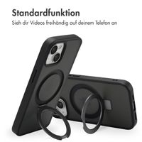 Accezz Ring Stand Backcover mit MagSafe Apple iPhone 15 - Schwarz