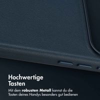 Accezz MagSafe Leather Backcover Apple iPhone 17 Pro Max - Nightfall Blue