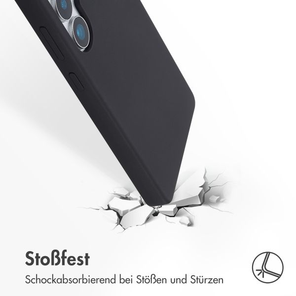 Accezz Liquid Silikoncase Samsung Galaxy S25 Ultra - Schwarz