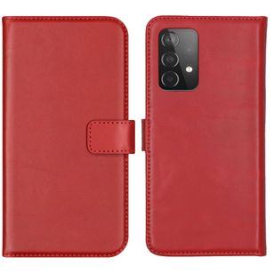 Selencia Echtleder Klapphülle Samsung Galaxy A52(s) (5G/4G) - Rot