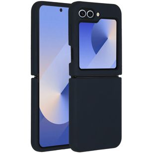 Accezz Liquid Silikoncase Samsung Galaxy Z Flip 6 - Dunkelblau