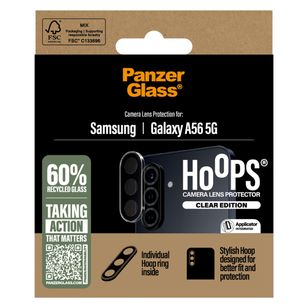 PanzerGlass Kameraprotektor Hoops Optic Rings für das Samsung Galaxy A56 - Transparent