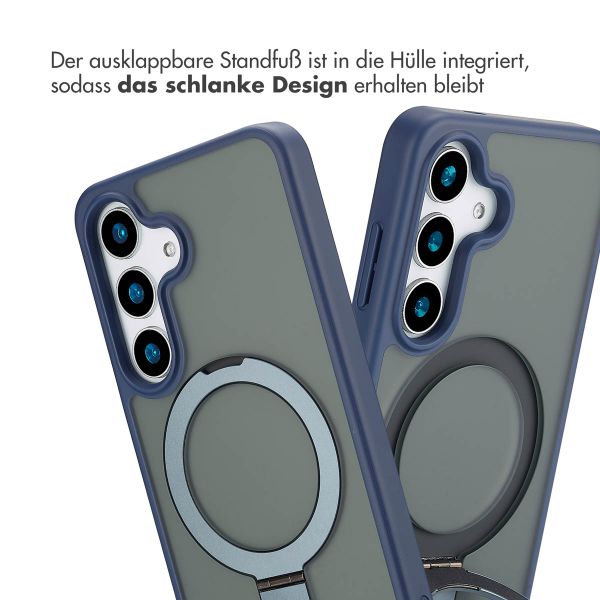 Accezz Ring Stand Backcover mit MagSafe Samsung Galaxy S25 - Blau