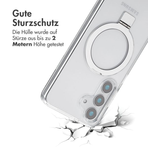 Accezz Ring Stand Backcover mit MagSafe Samsung Galaxy S25 - Transparent
