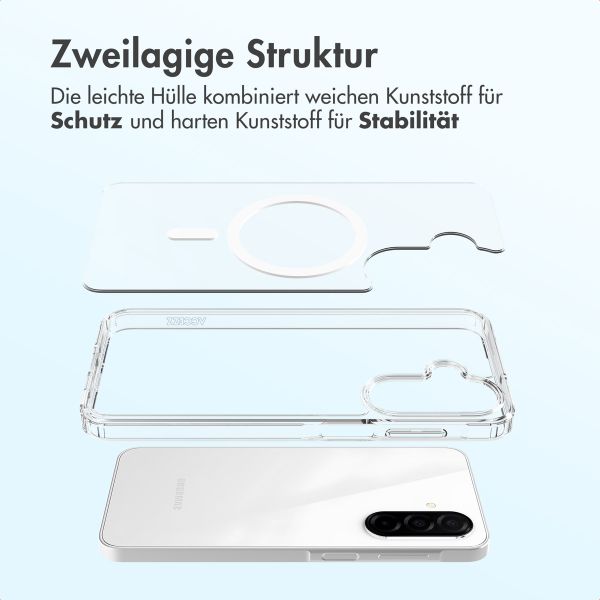 Accezz Xtreme Impact Backcover mit MagSafe Samsung Galaxy A18 (4G) / A17 (4G/5G) - Transparent