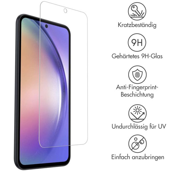 Accezz Displayschutz 2er-pack aus gehärtetem Glas Samsung Galaxy A54 (5G) / S23 FE