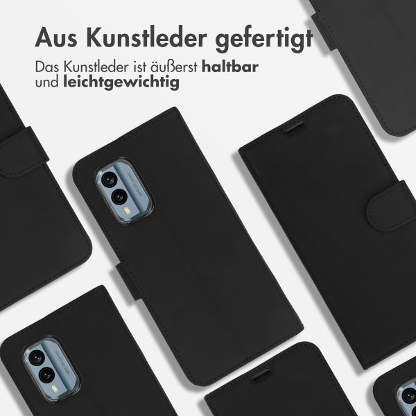 Accezz Wallet TPU Klapphülle Nokia X30 - Schwarz