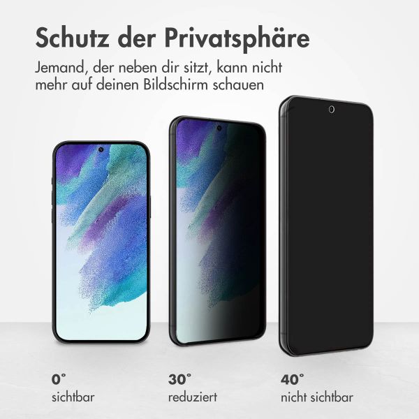 Accezz Privacy Displayschutz aus gehärtetem Glas Samsung Galaxy S21 FE