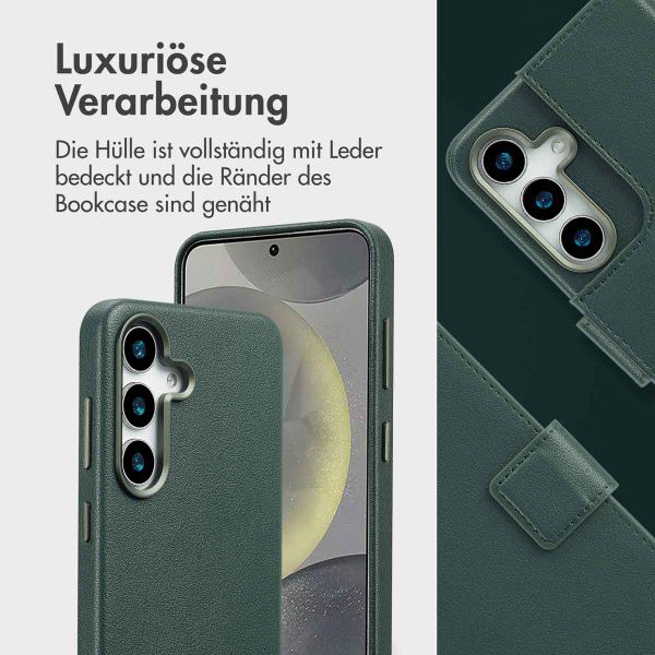 Accezz 2-in-1 Klapphülle aus Leder mit MagSafe Samsung Galaxy S25 - Cedar Green