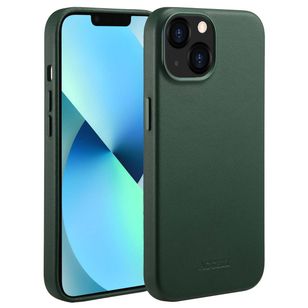 Accezz MagSafe Leather Backcover Apple iPhone 13 - Cedar Green
