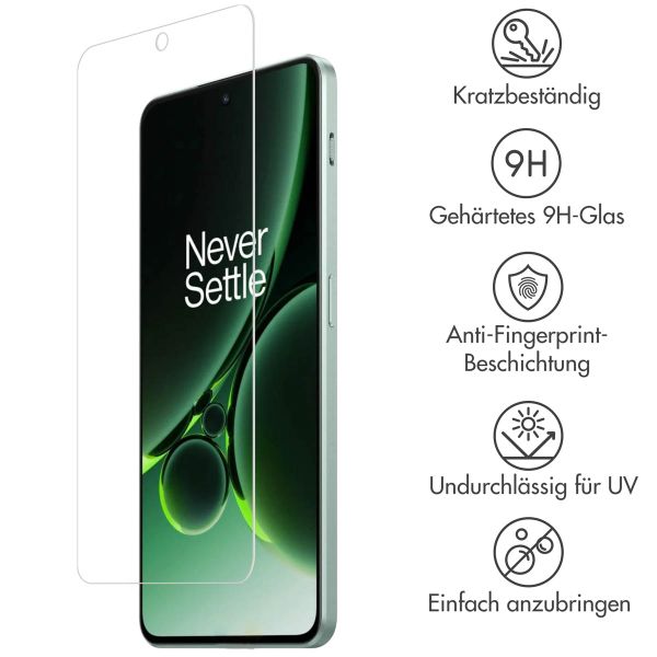 Accezz Screen Protector aus gehärtetem Glas für das OnePlus Nord 3 / 4 - Transparent