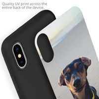 Gestalte deine eigene Apple iPhone Xs / X Gel Hülle - Schwarz