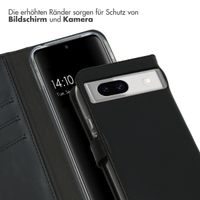 Selencia Echtleder Klapphülle Google Pixel 8a - Schwarz