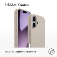 Accezz Liquid Silikoncase mit MagSafe Apple iPhone 17 - Stone