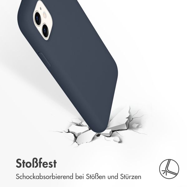 Accezz Liquid Silikoncase Apple iPhone 11 - Dunkelblau