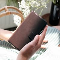 Selencia Echtleder Klapphülle Samsung Galaxy S9 Plus - Braun