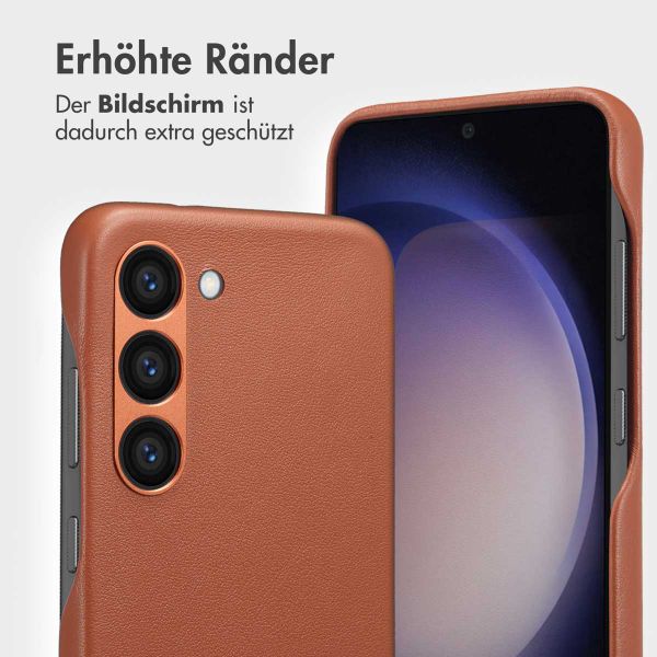 Accezz 2-in-1 Klapphülle aus Leder mit MagSafe Samsung Galaxy S23 - Sienna Brown