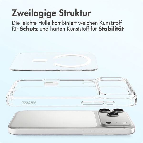 Accezz Xtreme Impact Backcover mit MagSafe Apple iPhone 18 Pro Max / 17 Pro Max - Transparent